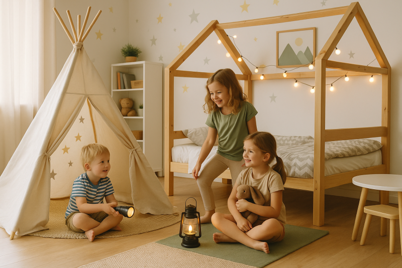 Campamento en casa: convierte su habitación en una aventura