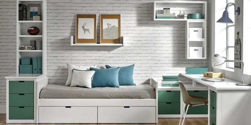 habitacion-juvenil-verde