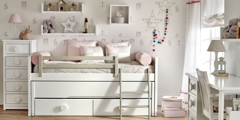 habitacion-rosa-cama-nido