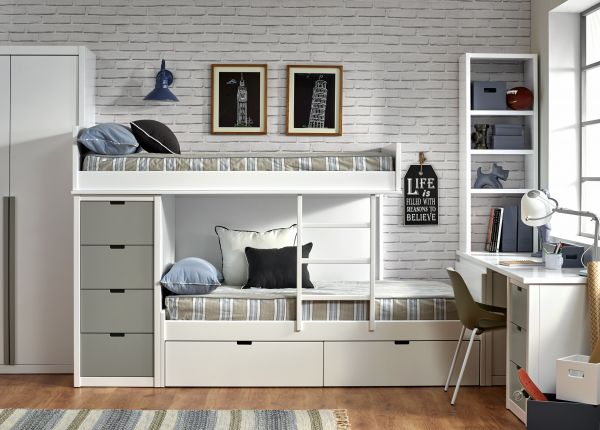 Tren con 2 camas y cajones Atlanta