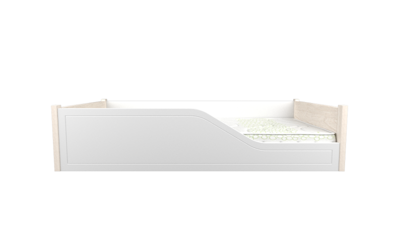 Cama individual sin casita Montessori s/140x70 (Apertura derecha)